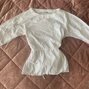 Gap White Tie Side Blouse